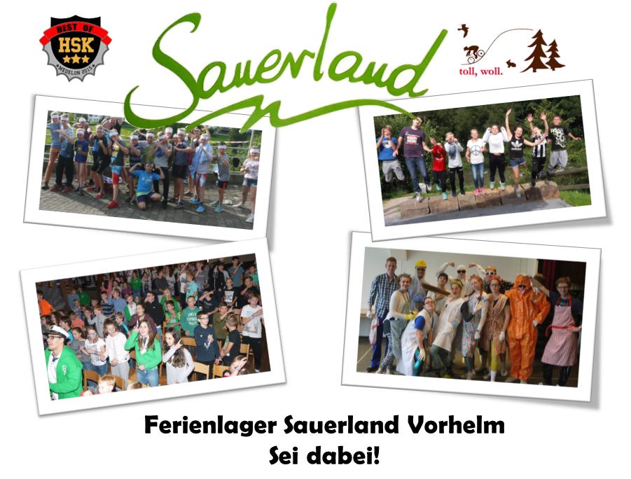 Ferienlager Sauerland Vorhelm  Sei dabei!